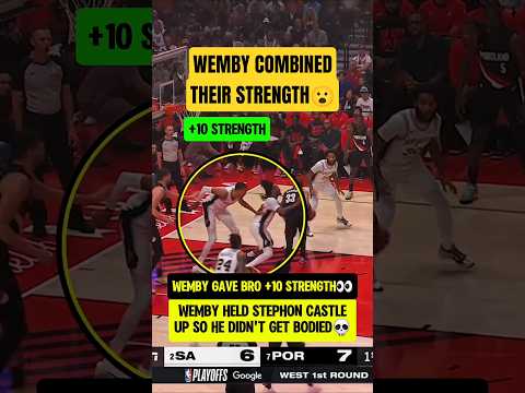 Wemby INVENTED a new help defense😮