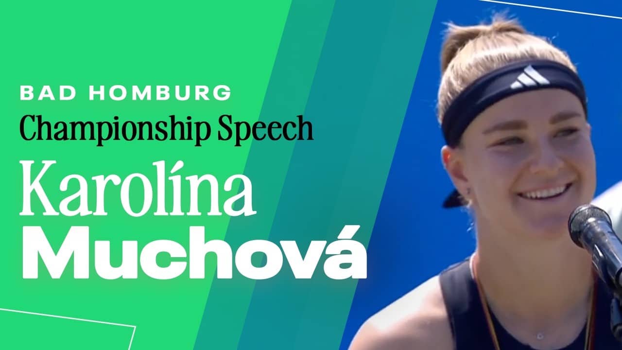 Karolina Muchova champion speech | 2026 Bad Homburg
