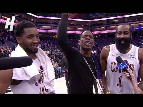 Travis Scott crashes James Harden's Postgame Interview 🤣🔥