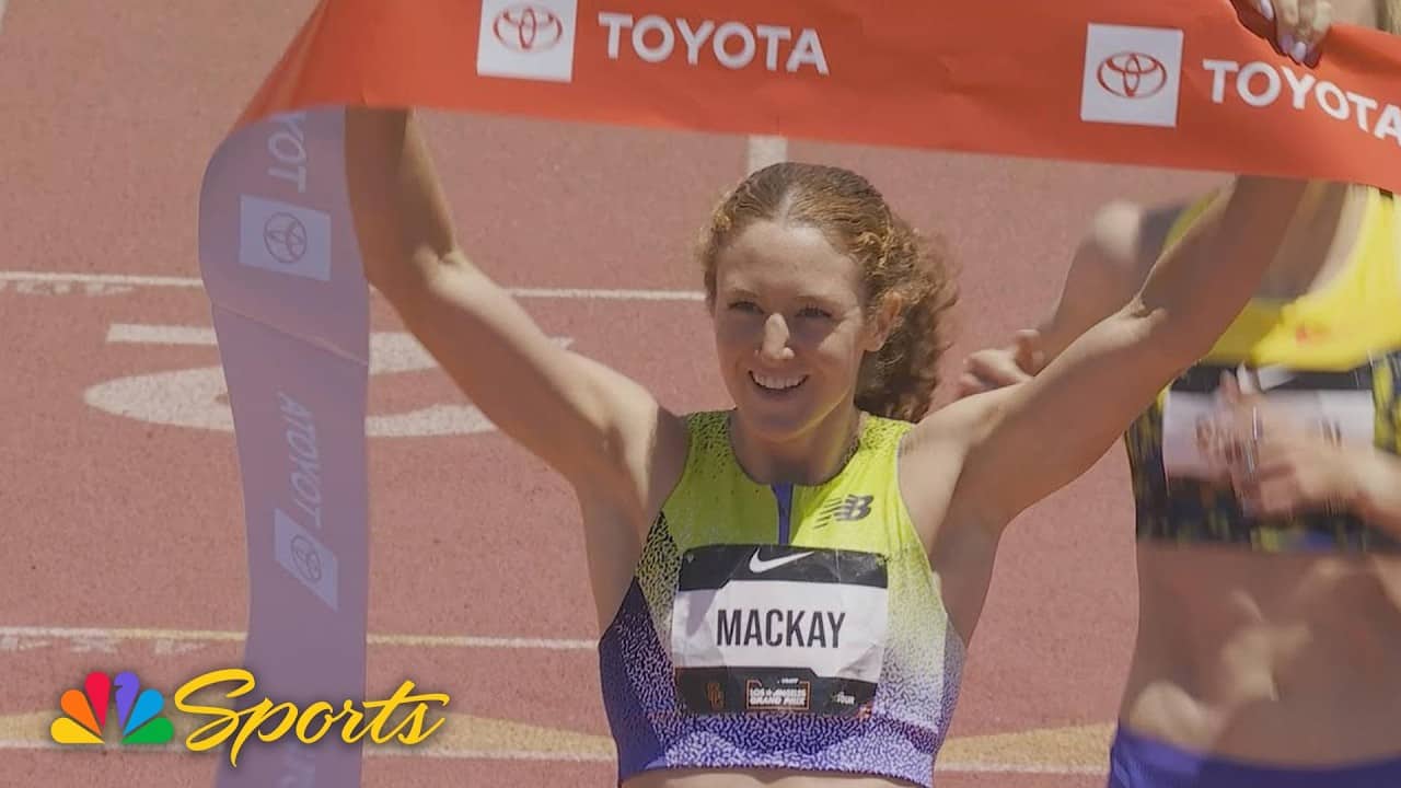 Emily Mackay pulls away to win women's 1500m at LA Grand Prix | NBC Sports