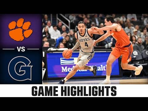 Clemson vs. Georgetown Game Highlights | 2025-26 ACC Men's Basketball