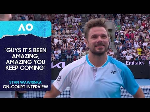 Stan Wawrinka On-Court Interview | Australian Open 2026 First Round