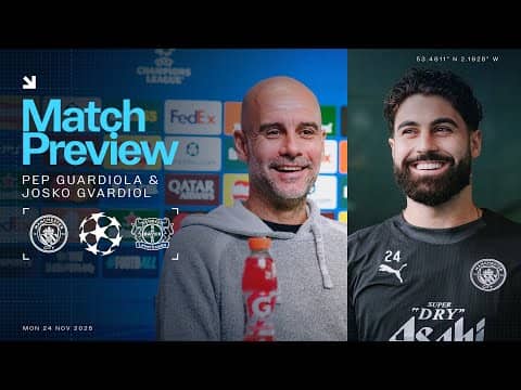 WATCH LIVE! MATCH PREVIEW | Pep Guardiola and Josko Gvardiol | Man City v Bayer Leverkusen