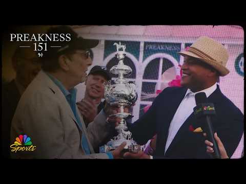 Woodlawn Vase trophy presentation after 151st Preakness Stakes | NBC Sports
