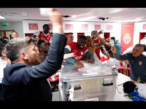 Le chant de vestiaire après la victoire face à l'OM (2-1) - AS MONACO