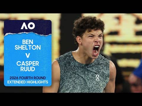Ben Shelton v Casper Ruud Extended Highlights | Australian Open 2026 Fourth Round