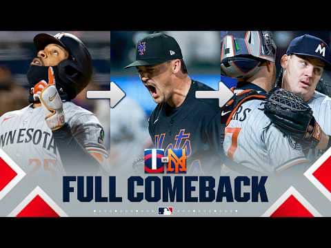 FULL COMEBACK: Twins come-from-behind & win vs. Mets (including ENTIRE 9th inning) | MLB Highlights