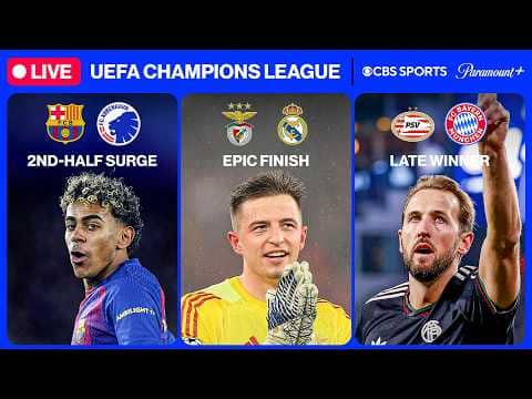 UEFA Champions League 24/7 ⭐ | MD8: Barcelona, Benfica & MORE | Saturday 2/14 | CBS Sports Golazo