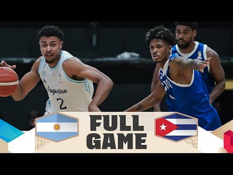 Argentina v Cuba | Full Basketball Game | FIBA Basketball World Cup 2027 Americas Qualifiers