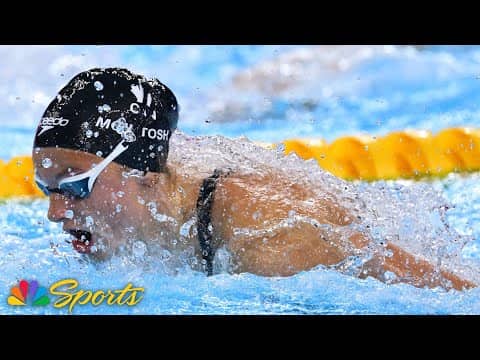 Summer McIntosh holds off Alex Walsh, 12 year old phenom, for second gold of Worlds | NBC Sports