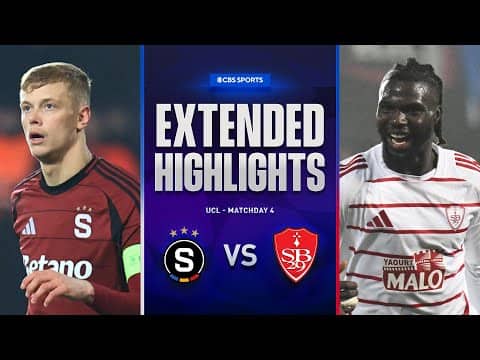 Sparta Praha vs. Brest: Extended Highlights | UCL League Phase MD 4 | CBS Sports Golazo