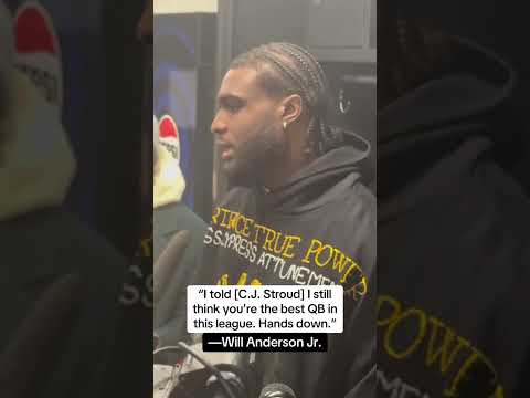 Will Anderson Jr. had C.J. Stroud’s back after the Texans' loss to the Patriots (via djbienaime/X)