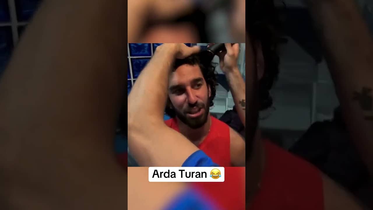 Arda Turan really cut his hair after winning the Copa del Rey final 😅 (via @atléticodemadrid/TT)