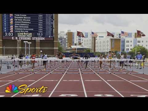 Jamar Marshall sets personal best in 110m hurdles at Lone Star Grand Prix | NBC Sports