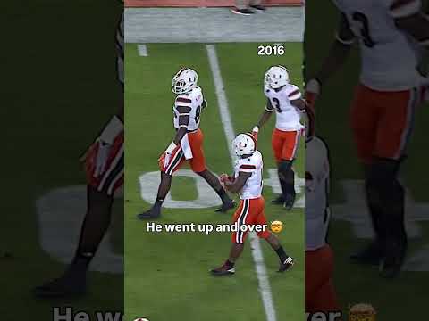 He was committed to getting those extra yards 🤝 #miamihurricanes #accfootball #collegefootball