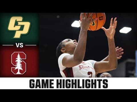 Cal Poly vs. Stanford Game Highlights |  2025-26 ACC Women’s Basketball
