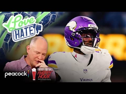 Vikings' offensive struggles limit Jordan Addison's floor | Fantasy Football Happy Hour | NFL on NBC