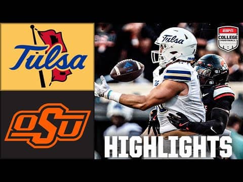 Tulsa Golden Hurricane vs. Oklahoma State Cowboys | Full Game Highlights | ESPN CFB