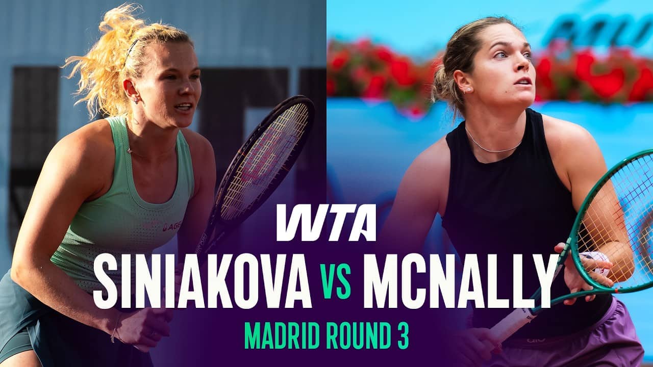 Katerina Siniakova vs. Catherine McNally | 2026 Madrid Round 3 | WTA Match Highlights