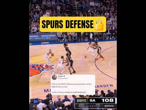 Spurs defense was LOCKED IN😤