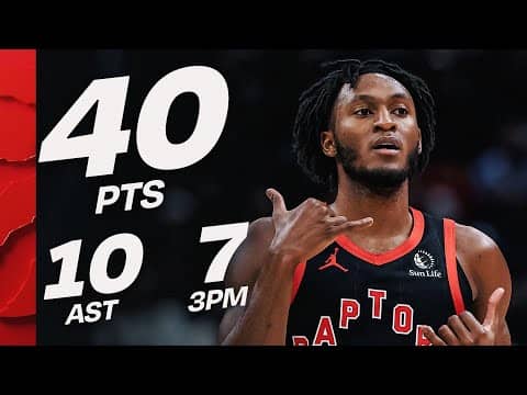 Immanuel Quickley Makes Raptors History: 40 PTS, 10 AST, 7 Threes 🔥 | January 20, 2026