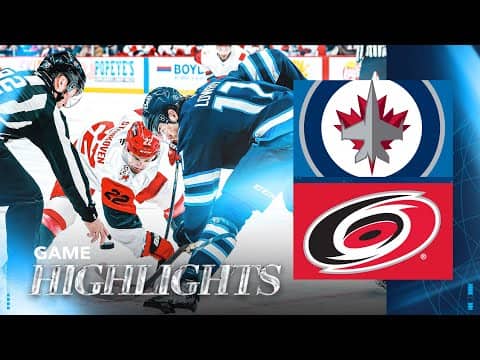 Winnipeg Jets vs. Carolina Hurricanes - Game Highlights