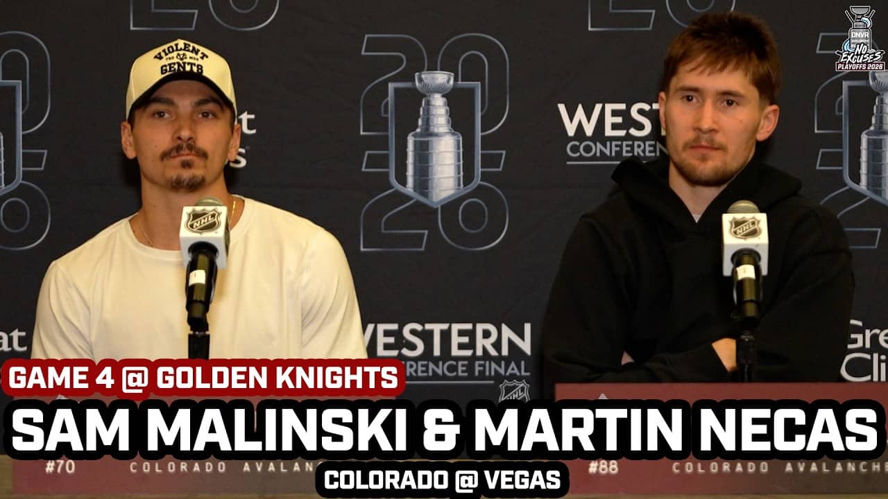 Martin Necas on Playoffs & Sam Malinski on Avs Mindset Being Down 0-3 @ Vegas Before HUGE Game 4