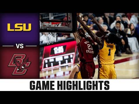 LSU vs. Boston College Game Highlights | 2025-26 ACC Men's Basketball