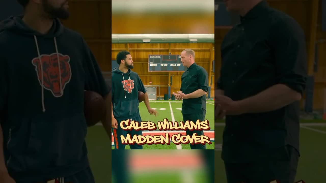 Caleb on the Madden cover 🐻❄️