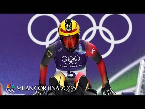 Merle Fraebel, Julia Taubitz dominate women's luge singles Run 1 | Winter Olympics 2026 | NBC Sports