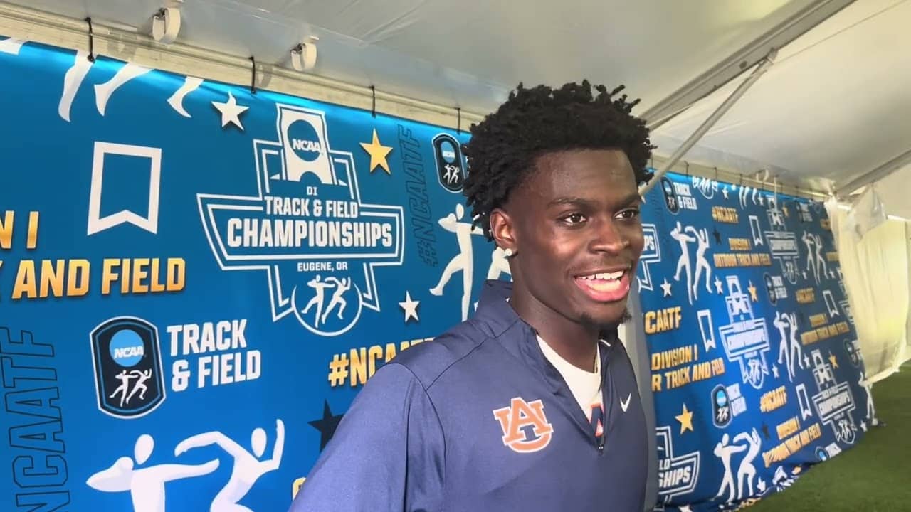 Ja’Kobe Tharp Says 12.90 To Win NCAA 110mH Title Was “70% Execution, 30% Trying To Run Fast”