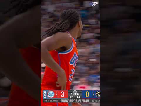 Cason came ready 👌 #okcthunder