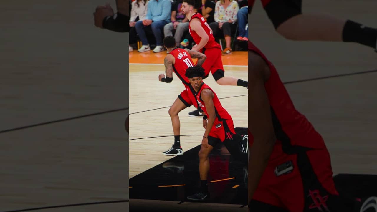 this tip dunk by Twin 🤯 #rockets