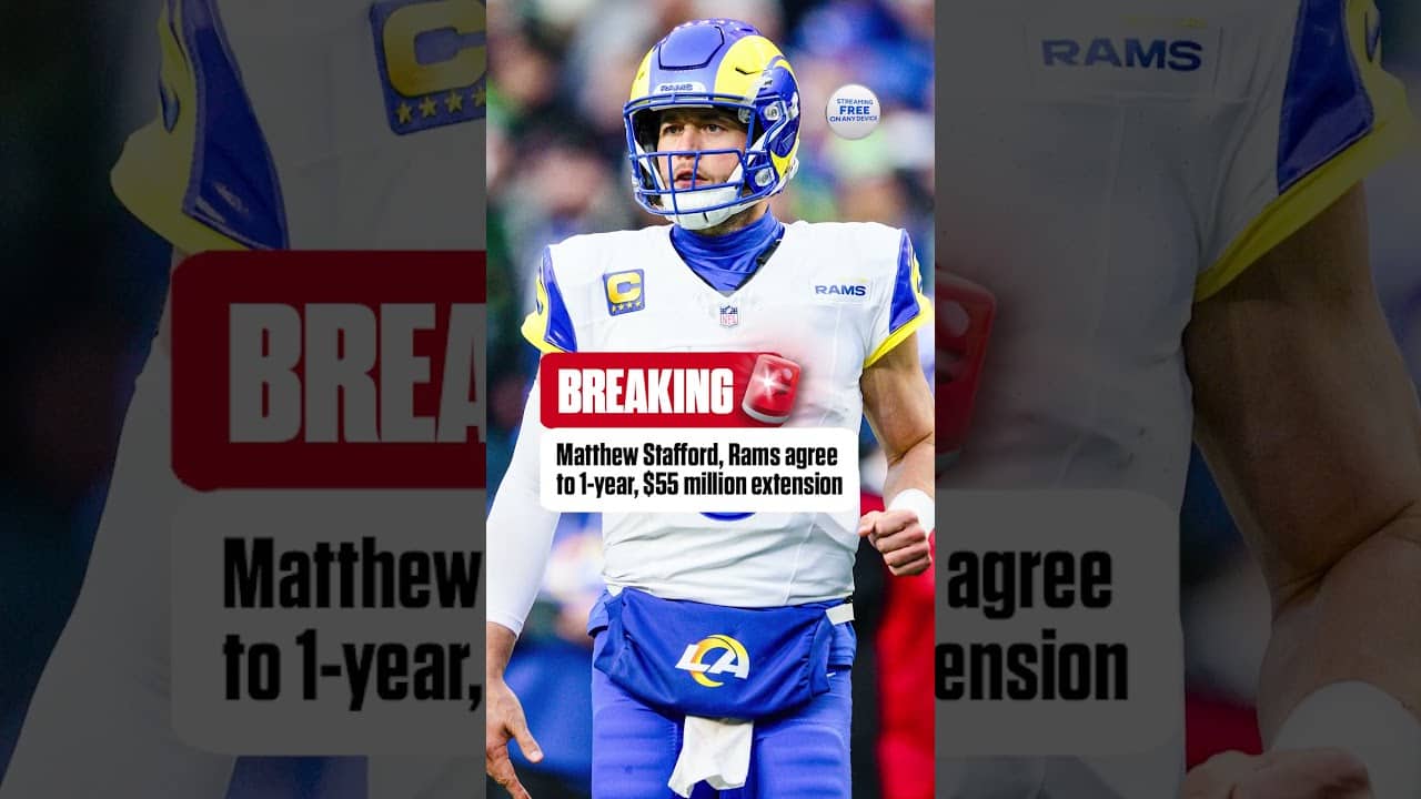 Matthew Stafford is now on the Rams through the 2027 NFL season. #nfl #rams #matthewstafford