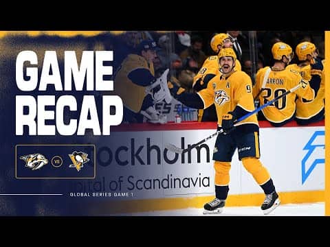 PREDS WIN: Game Highlights vs Pittsburgh Penguins: Global Series Game 1