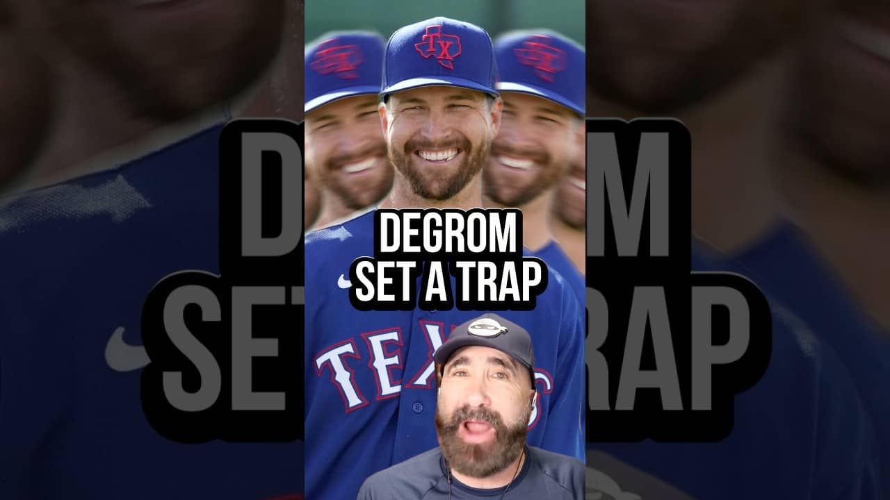 How Jacob deGrom set a new trap. #baseball #mlb
