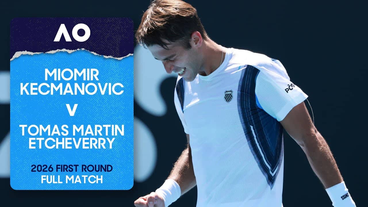Miomir Kecmanovic v Tomas Martin Etcheverry Full Match | Australian Open 2026 First Round