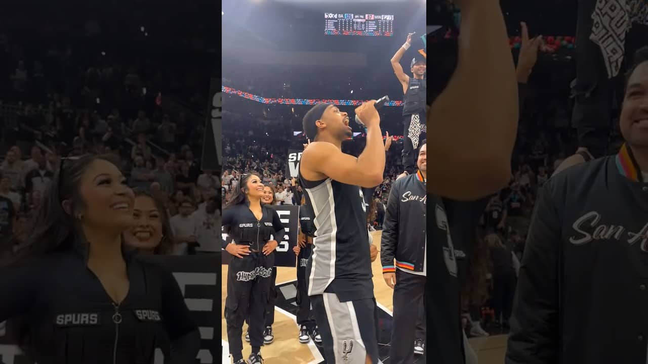 shoutout to the BEST fans in the league 🥹🫶 #Spurs #NBA #NBAPlayoffs