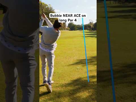 Bubbie Golf NEAR Hole in One 😳