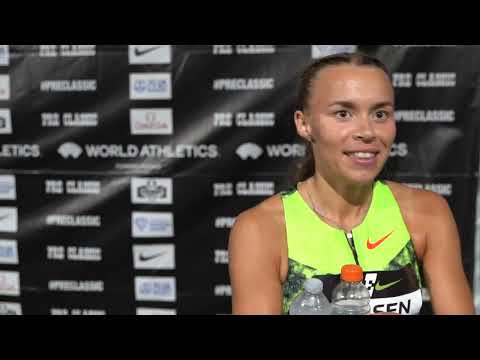 Wilma Nielsen After Storming To Women's Mile Victory | 2026 Prefontaine Classic