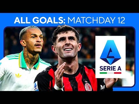 EVERY GOAL from Matchday 12 in SERIE A: Pulisic x Milan Derby, Roma on 🔝 Serie A | CBS Sports Golazo