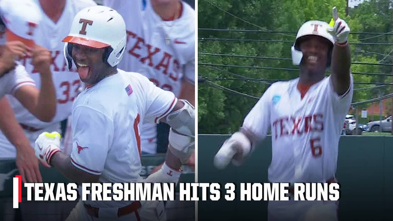 3 HOME RUNS 😮 Texas' Anthony Pack Jr. sets a Longhorns NCAA tourney record 🔥 | ESPN College Baseball