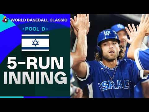 Team Israel RALLIES to TAKE THE LEAD with a 5-run inning!