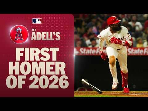 He can HIT homers too! 😅 Jo Adell crushes his first home run of the season for the Angels! 💥