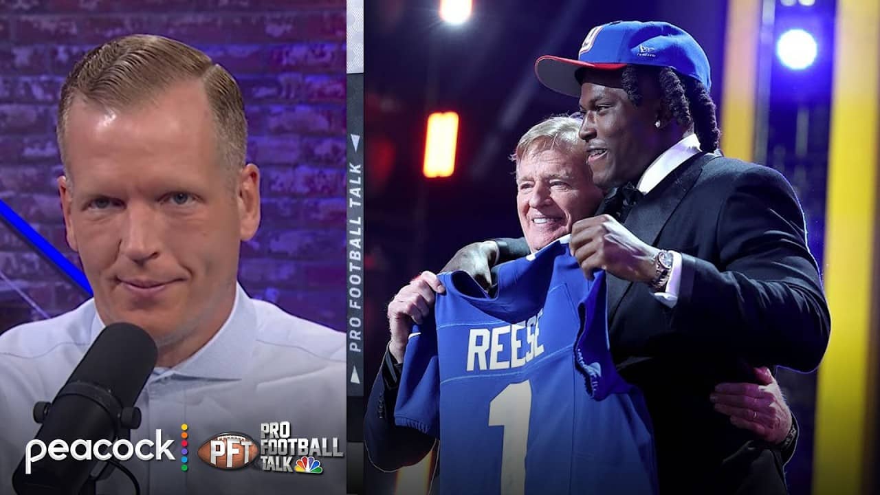 Giants draft Arvell Reese after Jets pass in favor of David Bailey | Pro Football Talk | NFL on NBC