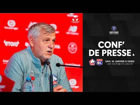 Suivez la conférence de presse avant LOSC-OL avec le Crédit Mutuel Nord Europe 🎙️