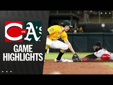 Reds vs. A's Game Highlights (9/12/25) | MLB Highlights