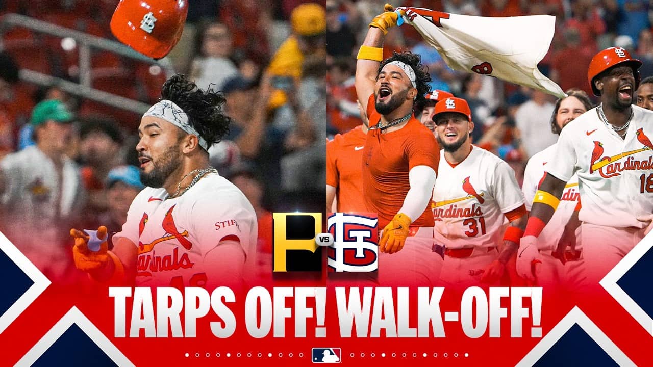 TARPS OFF! WALK-OFF! Homer from Iván Herrera wins it in extras for Cardinals 💥 | MLB Highlights