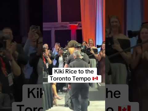 KIKI RICE TO THE TORONTO TEMPO 🤩