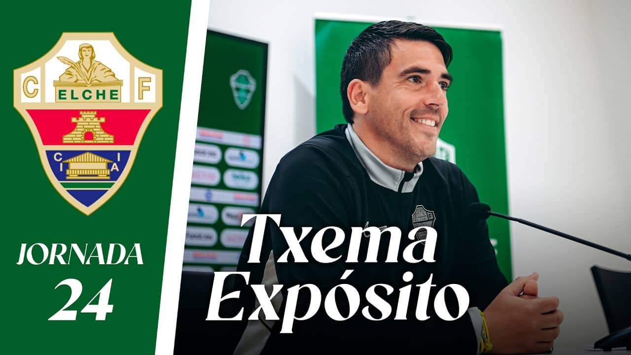 RUEDA DE PRENSA | Txema Expósito habla sobre el Elche CF Femenino - RCD Espanyol B | Jornada 24